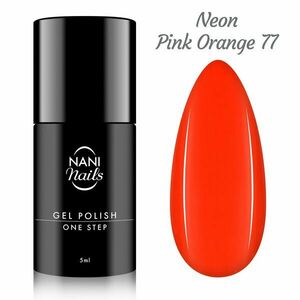 NANI gel lak One Step 5 ml - Neon Pink Orange obraz