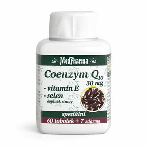 MedPharma Coenzym Q10 30 mg + vitamín E + selen 67 tobolek obraz