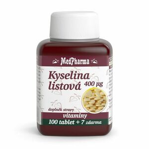 MedPharma Kyselina listová 400 mcg 107 tablet obraz