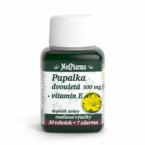 MedPharma Pupalka dvouletá 500 mg + Vitamín E 37 tobolek obraz