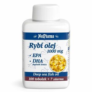 MedPharma Rybí olej 1000 mg + EPA + DHA 107 tobolek obraz