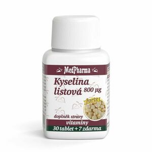 MedPharma Kyselina listová 800 mcg 37 tablet obraz