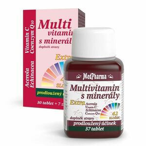 MedPharma Multivitamín s minerály + extra C 37 tablet obraz