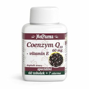 MedPharma Coenzym Q10 60 mg + vitamin E 67 tobolek obraz