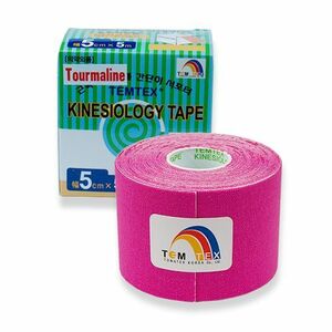 TEMTEX Kinesio tape Tourmaline 5 cm x 5 m tejpovací páska růžová obraz