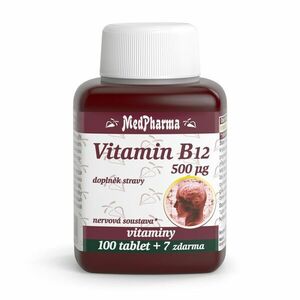 MedPharma Vitamin B12 500 mcg 107 tablet obraz