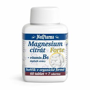 MedPharma Magnesium citrát Forte + vitamin B6 67 tablet obraz