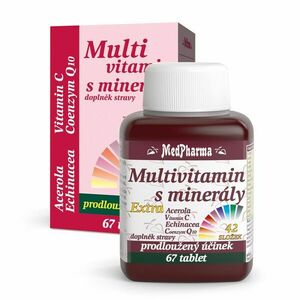 MedPharma Multivitamín s minerály + extra C 67 tablet obraz