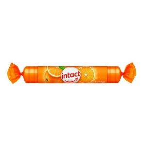 Intact Hroznový cukr s vitaminem C pomeranč rolička 40 g obraz