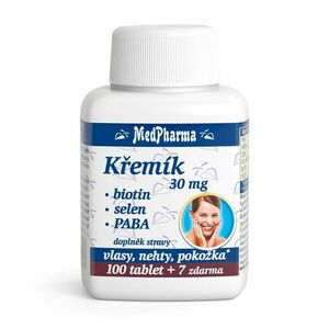 MedPharma Křemík 30 mg + Biotin + PABA 107 tablet obraz