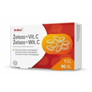 Dr. Max Železo + Vit. C 90 tablet obraz