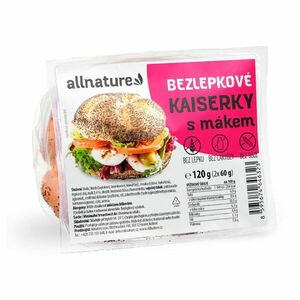 Allnature Bezlepková kaiserka s mákem 2x60 g obraz