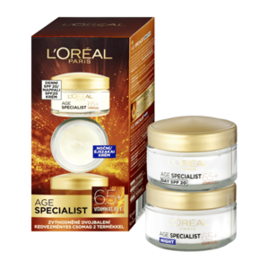 Loréal Paris Age Specialist 65+ Duopack denní + noční krém 2x50 ml obraz