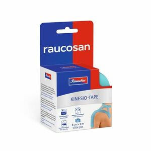 Raucosan Kinesio Tape tejpovací páska 5 cm x 5 m tyrkysová obraz