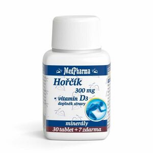 MedPharma Hořčík 300 mg + vitamín D3 37 tablet obraz