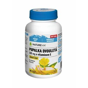 NatureVia Pupalka dvouletá 500 mg + Vitamín E 90 kapslí obraz