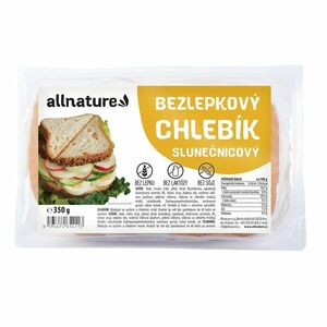 Allnature Bezlepkový chlebík slunečnicový 350 g obraz