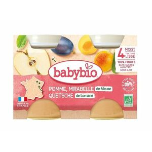 Babybio Jablko a mirabelky 2x130 g obraz