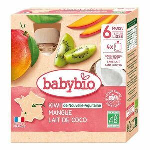 Babybio Kiwi, mango a kokos kapsička 4x90 g obraz