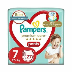 Pampers Premium Care Pants vel. 7 17+ kg plenkové kalhotky 27 ks obraz