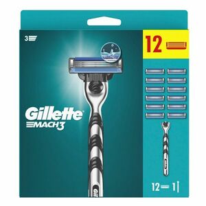 Gillette Mach3 pánský holicí strojek + 12 hlavic obraz