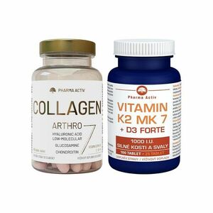 Pharma Activ Collagen Arthro + Vitamin K2 MK7 + D3 Forte 90 tablet + 125 tablet obraz