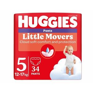 Huggies Little Movers Pants 5 12-17 kg jednorázové plenkové kalhotky 34 ks obraz