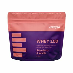 Voxberg Whey Protein 100 990g - jahoda, vanilka obraz