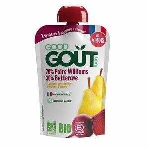 Good Gout BIO Hruška Williams s červenou řepou 4m+ kapsička 120 g obraz