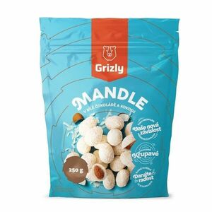 Grizly Mandle v bílé čokoládě s kokosem 250 g obraz