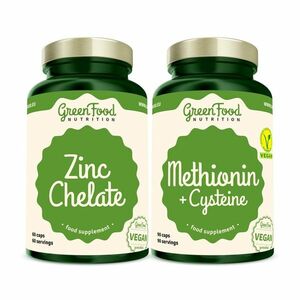 GreenFood Nutrition Methionin + Cysteine + Zinc Chelate dvojbalení 90+60 kapslí obraz