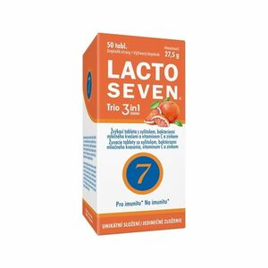 Vitabalans LactoSeven Trio 3in1 50 žvýkacích tablet obraz