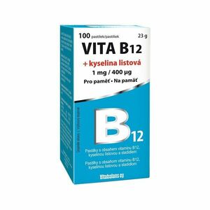 Vitabalans Vita B12 + kyselina listová 1 mg/400 µg 100 tablet obraz