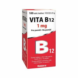 Vitabalans Vita B12 1 mg 100 žvýkacích tablet obraz