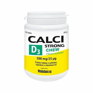 Vitabalans Calci Strong + D3 Chew 120 žvýkacích tablet obraz