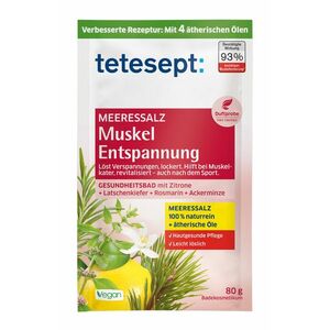 Tetesept Uvolnění svalů mořská sůl do koupele 80 g obraz