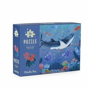 Moulin Roty Puzzle svítící ve tmě Pod mořem - 24 pcs obraz