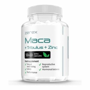 Zerex Maca + Tribullus + Zinc 60 kapslí obraz