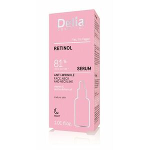 Delia Retinol Sérum proti vráskám na obličej, krk a dekolt 30 ml obraz