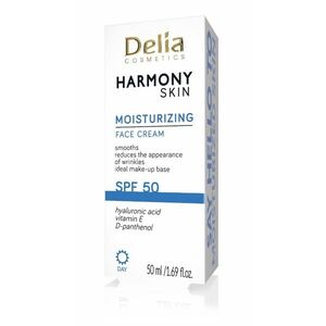 Delia Harmony Skin Hydratační krém na obličej SPF50 50 ml obraz