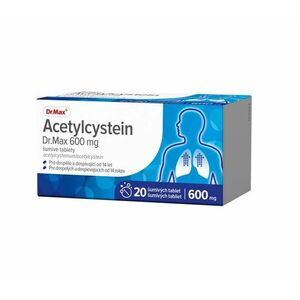 Dr. Max Acetylcystein 600 mg 20 šumivých tablet obraz