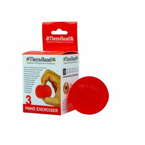 Thera-Band Hand Exerciser - posilovač rukou gelová kulička červená - měkká obraz