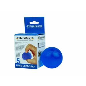 Thera-Band Hand Exerciser - posilovač rukou gelová kulička, modrá - tvrdá obraz