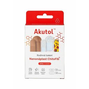 Akutol Nanonáplast ChitoFib® rodinné balení 25 ks obraz