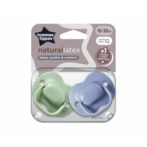 Tommee Tippee Dudlík Cherry latex 18-36m 2 ks modrá-zelená obraz