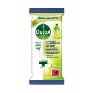 Dettol Antibakteriální ubrousky na povrchy 36 ks limetka a máta obraz