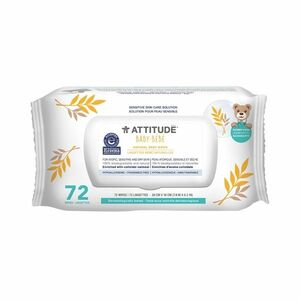 ATTITUDE Sensitive Skin Baby Vlhčené ubrousky s ovsem 72 ks obraz