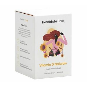 Health Labs Care Vitamin D3 Natural + Vegan Natural + Vegan kapky 180 dávek obraz