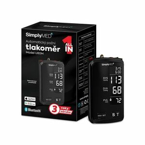 SimplyMed Automatický pažní digitální tlakoměr U80M s Bluetooth 1 ks obraz