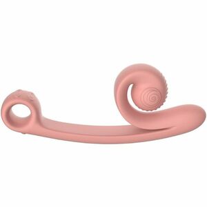 Snail Vibe Silikonový vibrátor Curve s výběžkem na klitoris 24 cm obraz